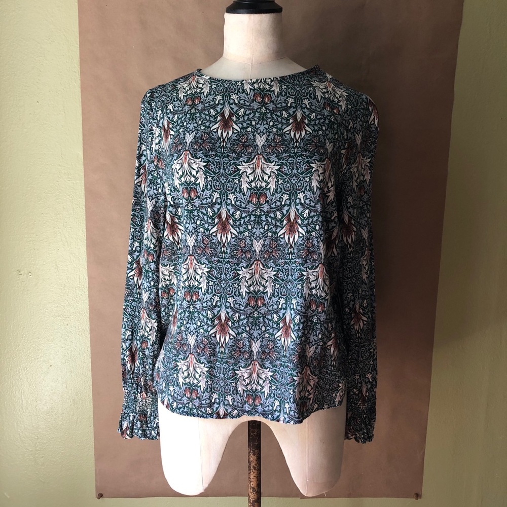 H&M + Morris & Co blouse